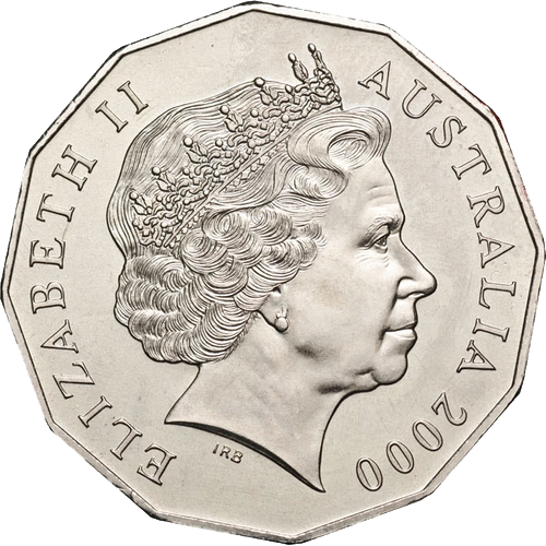 2000 Australia Fifty Cents - Millennium Obverse