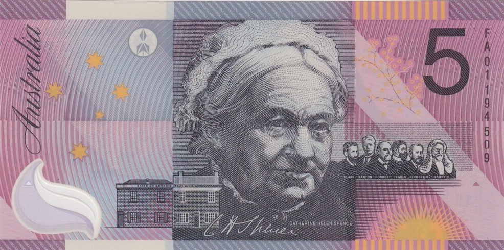 Australia 2001 $5 Federation Polymer Note Reverse