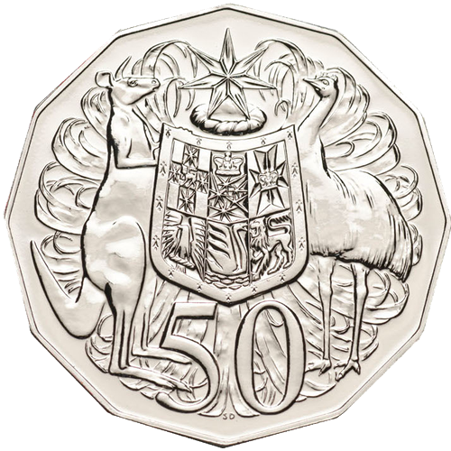 2004 Australia Fifty Cents - Coat of Arms Pricing