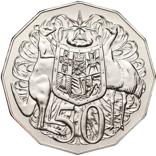 2005 Australia Fifty Cents - PNC Only Reverse