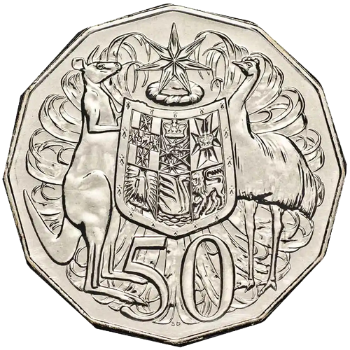 2011 Australia Fifty Cents - Coat of Arms Pricing