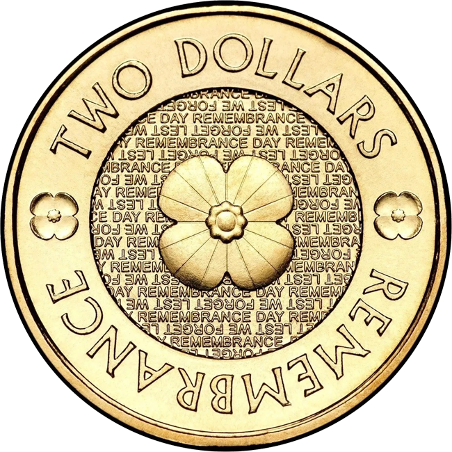 2012 $2 Remembrance Day Gold Poppy Pricing