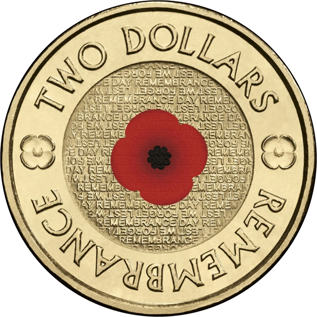 2012 $2 Remembrance Day Red Poppy Pricing