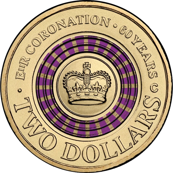 2013 $2 60th Anniversary of the Coronation Reverse