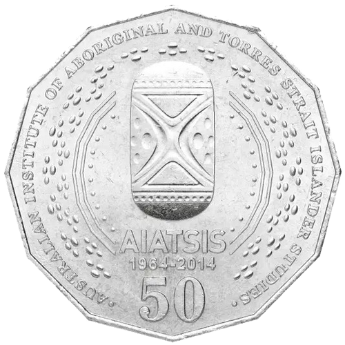 2014 Australia Fifty Cents - AIATSIS Reverse