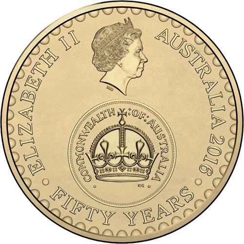 2016 $2 50th Anniversary of Decimal Currency Obverse