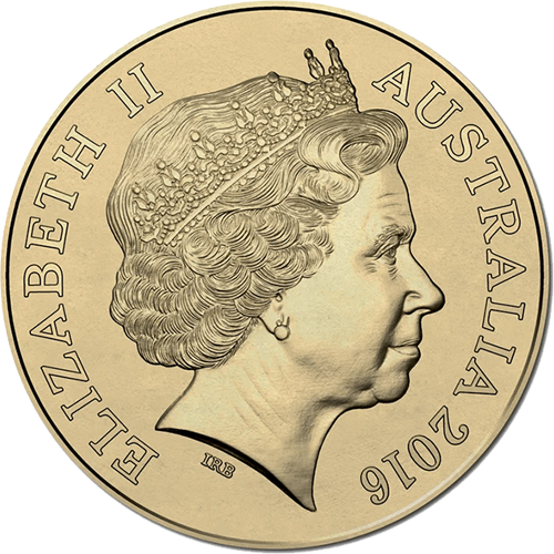 2016 $2 Australian Olympic Team Blue Ring Obverse