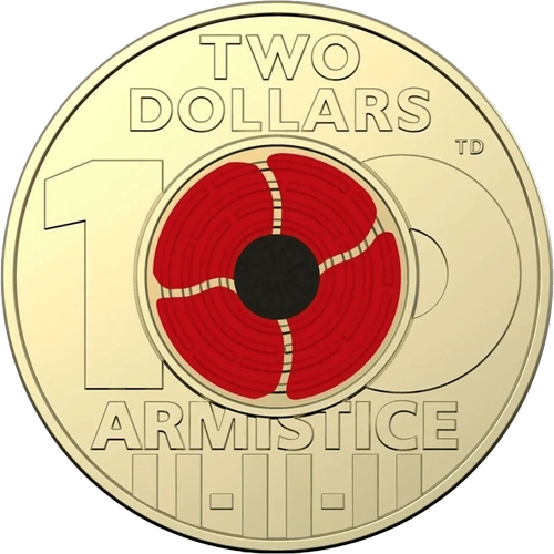 2018 $2 100th Anniversary of Armistice Reverse