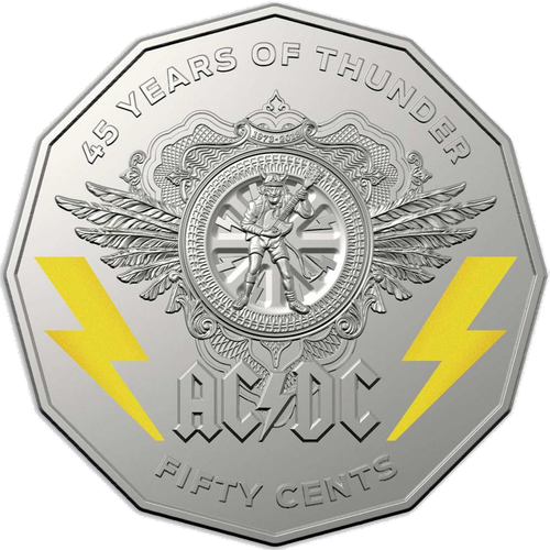 2018 Australia Fifty Cents - AC/DC Reverse