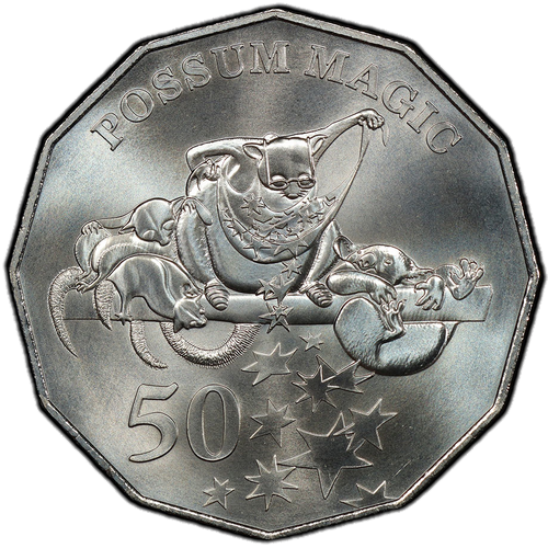 2018 Australia Fifty Cents - Possum Magic Reverse
