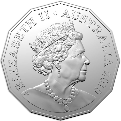 2019 Australia Fifty Cents - Fifth Portrait Obverse