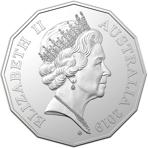 2019 Australia Fifty Cents - Gottwald Portrait Obverse
