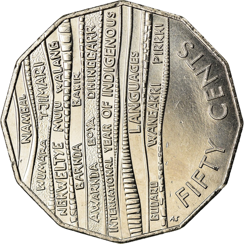 2019 Australia Fifty Cents - Indigenous Languages Pricing