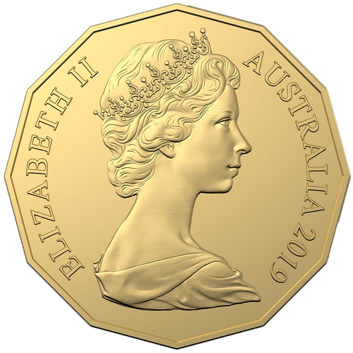 2019 Australia Fifty Cents - Second Portrait Obverse