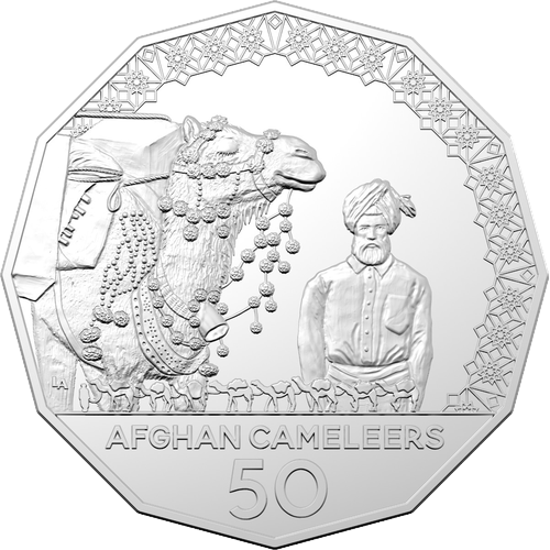 2020 Australia Fifty Cents - Afghan Cameleers Reverse