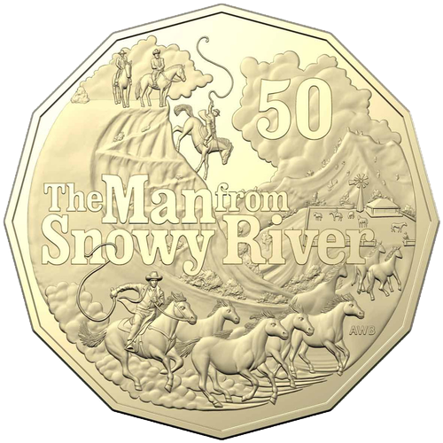 2020 Australia Fifty Cents - Banjo Paterson - The Man from Snowy River Pricing
