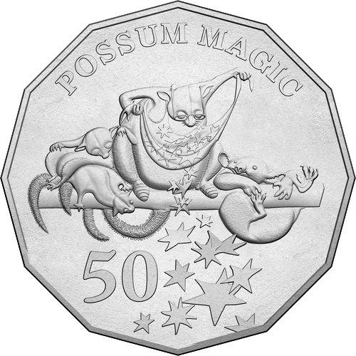 2020 Australia Fifty Cents - Possum Magic Pricing