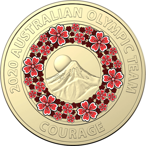 2020 $2 Australian Olympic Team Courage Reverse