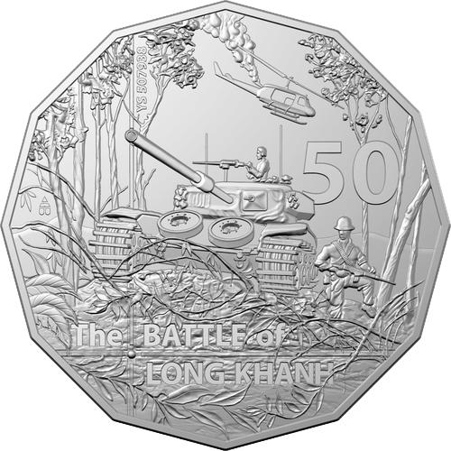 2021 Australia Fifty Cents - Battle of Long Khanh Reverse