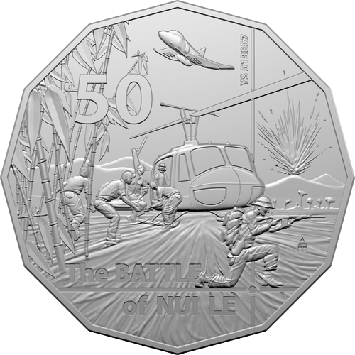 2021 Australia Fifty Cents - Battle of Nui Le Reverse