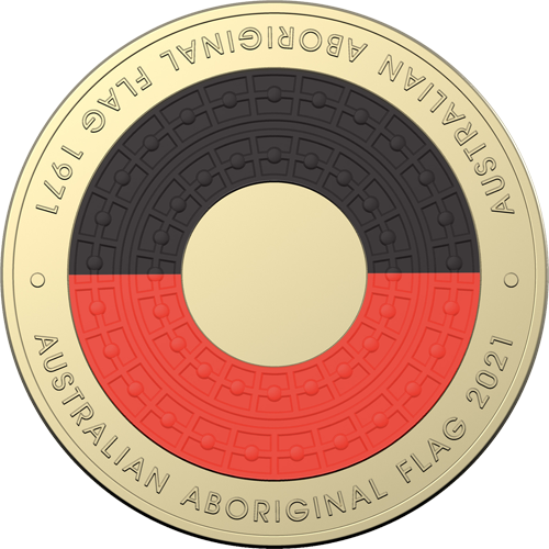 2021 $2 50th Anniversary of the Aboriginal Flag Reverse
