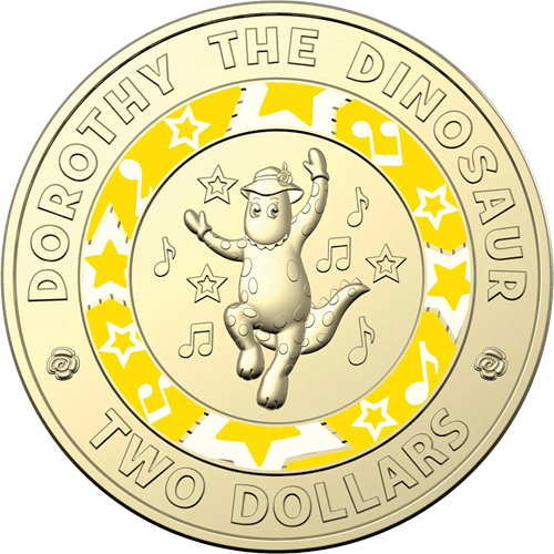 2021 $2 30 Years of The Wiggles Dorothy the Dinosaur Pricing