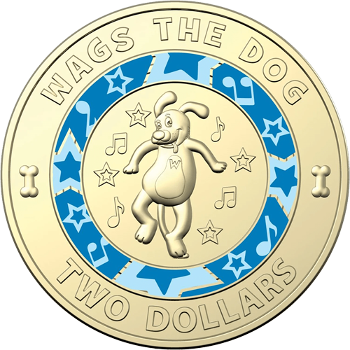 2021 $2 30 Years of The Wiggles Wags the Dog Reverse