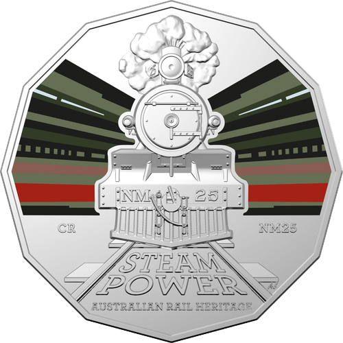 2022 Australia Fifty Cents - Steam Power - Commonwealth Railways Pricing
