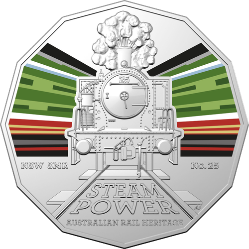 2022 Australia Fifty Cents - Steam Power - NSW South Maitland Railways Pricing