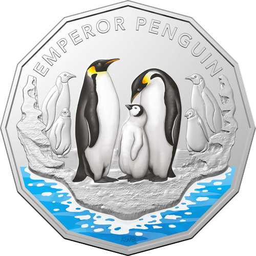 2023 Australia Fifty Cents - Australian Antarctic Territory - Emperor Penguin Pricing