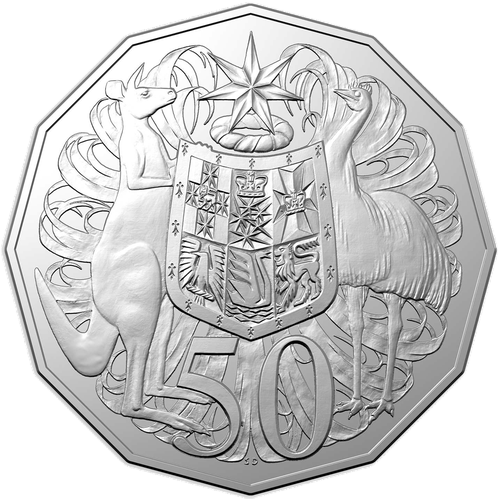 2023 Australia Fifty Cents - Year of the Rabbit Obverse