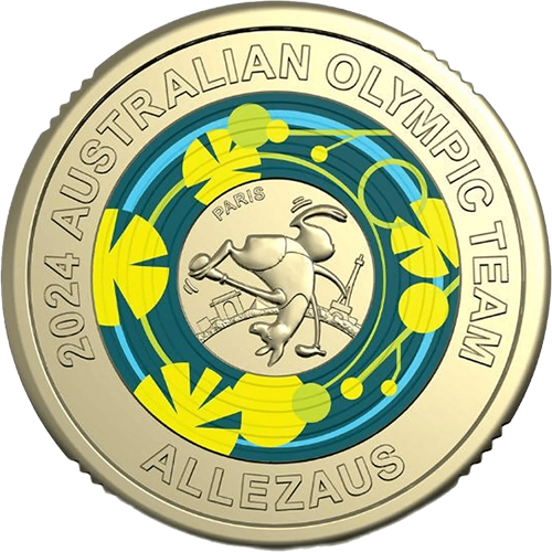 2024 $2 Australian Olympic Team AllezAus Reverse