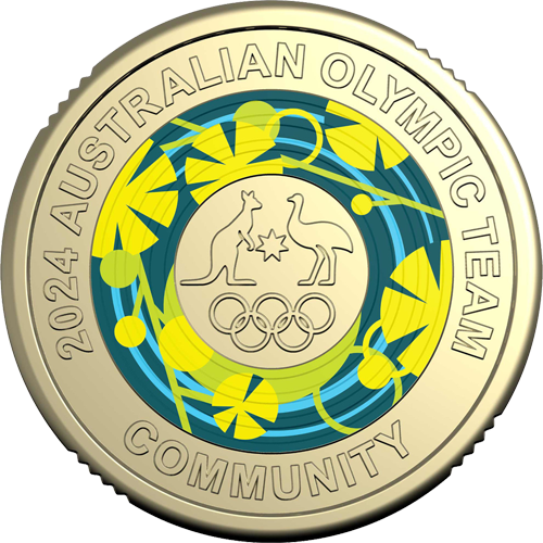 2024 $2 Australian Olympic Team Community Reverse