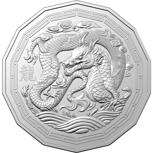 2024 Australia Fifty Cents - Year of the Dragon Reverse