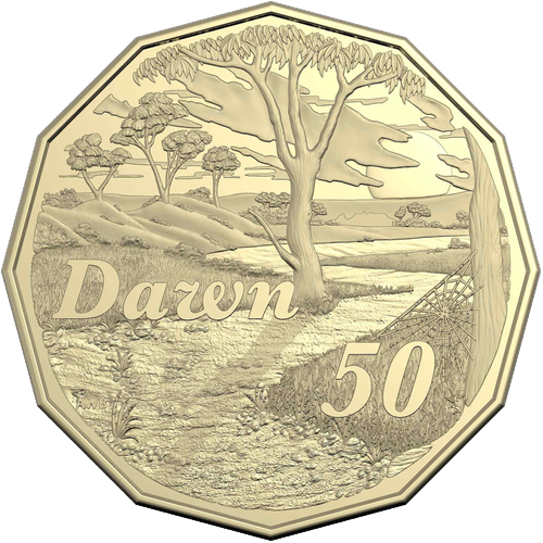2025 Australia Fifty Cents - Dorothea Mackellar - Dawn Reverse