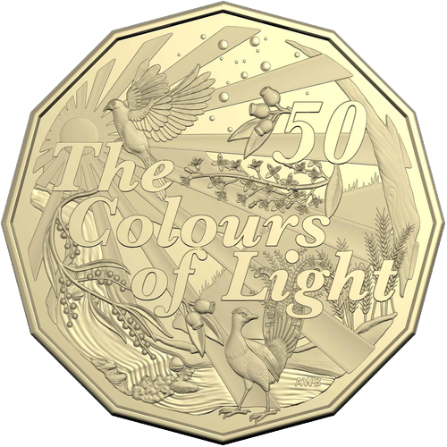 2025 Australia Fifty Cents - Dorothea Mackellar - The Colours of Light Reverse