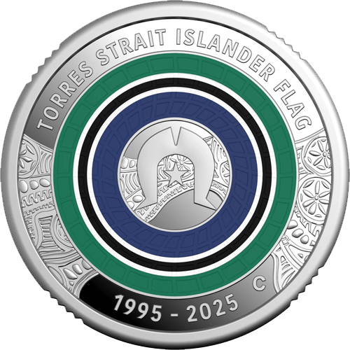 2025 $2 30th Anniversary of the Torres Strait Islander Flag Silver Proof Reverse