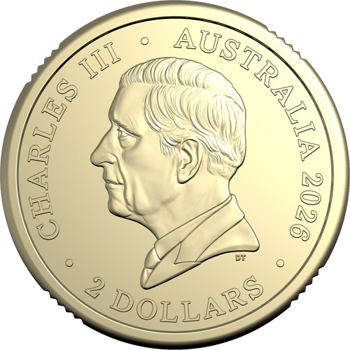 2026 $2 Dawn Service Lest We Forget Obverse