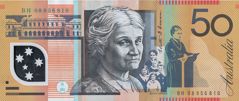 Australia 1995 $50 Polymer Note Reverse