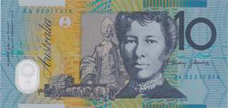 Australia 1993 $10 Polymer Note alternate face
