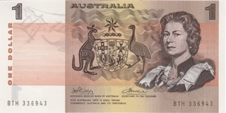 Australia 1974-1984 $1 Paper Note