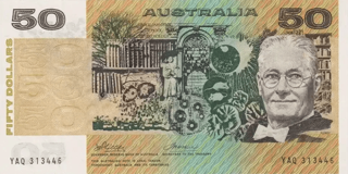 Australia 1974-1984 $50 Paper Note