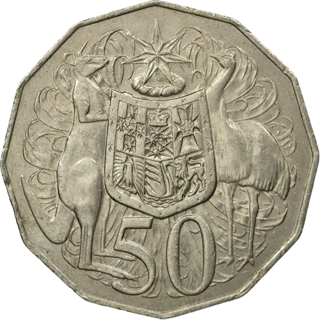 1979 Australia Fifty Cents - Coat of Arms