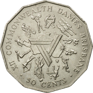 1982 Australia Fifty Cents - XII Commonwealth Games