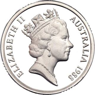 1988 $2 First Issue Silver Proof alternate face