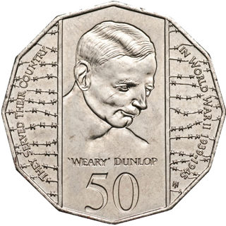 1995 Australia Fifty Cents - 50th Anniversary of the End of World War II