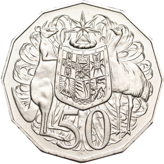 1996 Australia Fifty Cents - Coat of Arms