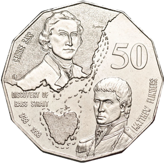 1998 Australia Fifty Cents - Bass and Flinders