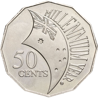 2000 Australia Fifty Cents - Millennium