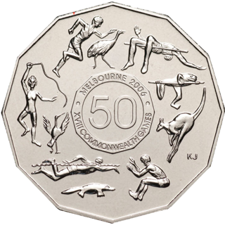 2005 Australia Fifty Cents - Commonwealth Games